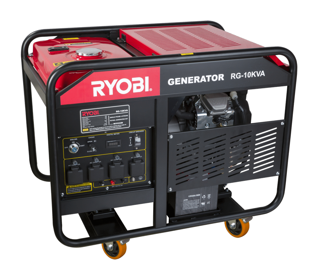 Ryobi 4-Stroke Generator RG-10Kva - Truly Solar