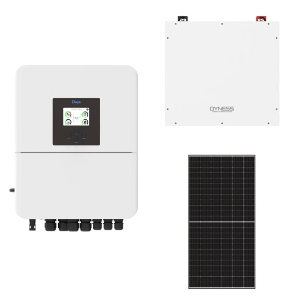 Deye 5kW Solar, Inverter & Battery Combo Deal – 1 X Deye 5kW Inverter, 1 X 5kW Dyness Lithium Ion Battery & 6 X Sunova 585W Solar Panels - Truly Solar