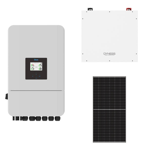 Deye 8kW Solar, Inverter & Battery Combo Deal – 1 X Deye 8kW Inverter, 2 X 5kW Dyness Lithium Ion Battery & 16 X Sunova 585W Solar Panels - Truly Solar