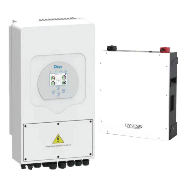 Deye 5kW Inverter & Battery Combo Deal – 1 X Deye 5kW Inverter & 1 X Dyness 5kW 100Ah 51.2V Lithium Ion Batteries - Truly Solar