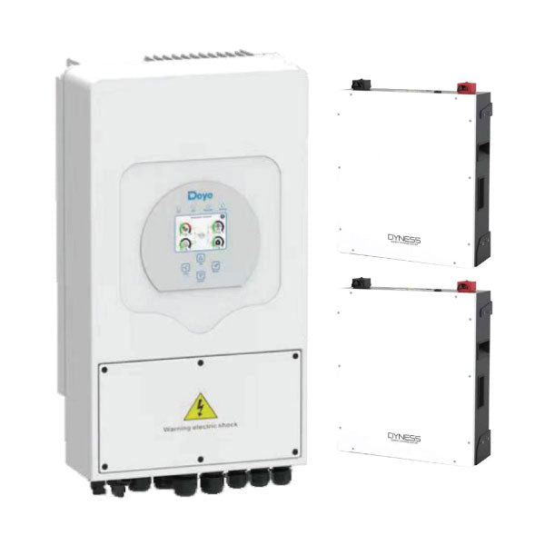Deye 5kW Inverter & Battery Combo Deal – 1 X Deye 5kW Inverter & 2 X Dyness 5kW 100Ah 51.2V Lithium Ion Batteries - Truly Solar
