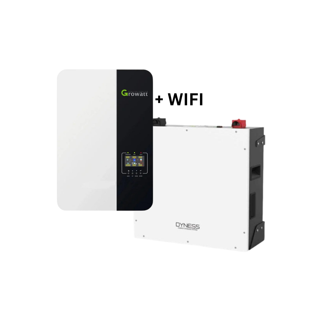 5KVA Growatt Hybrid Inverter (SNA5000) MPPT / Dyness 5.12kWh Lithium Battery Combo Kit - Truly Solar