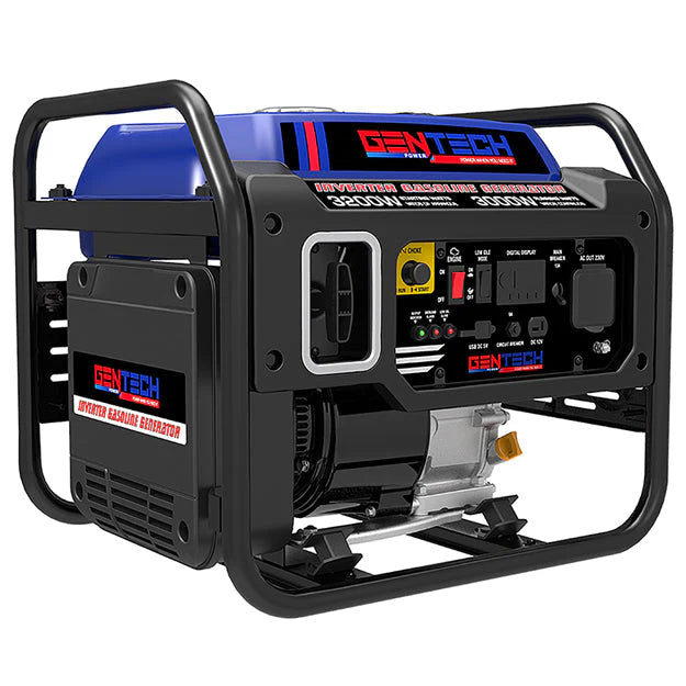 Gentech Power 3.2kVA Pure Sine Wave Inverter Generator (Recoil Start) - Truly Solar