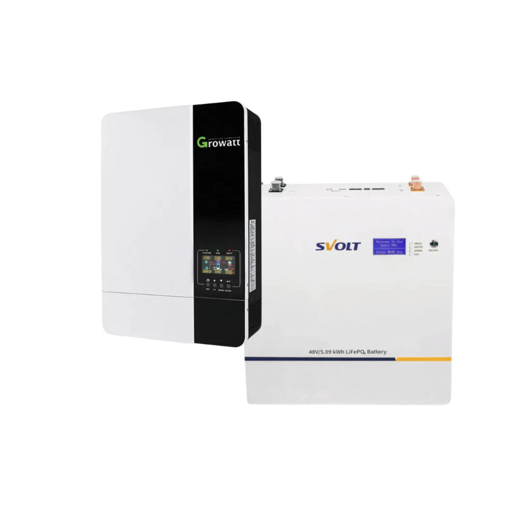 5KVA / 5000W MPPT GROWATT Hybrid Inverter Combo + 5.43kWh SVOLT Lithium Battery - Truly Solar