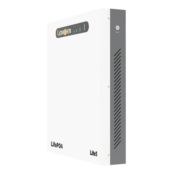 Lemoen LIFE5 Lithium Ion Battery 5.12KWH 51.2V 100Ah (Slim-Line Wall Mount) - Truly Solar