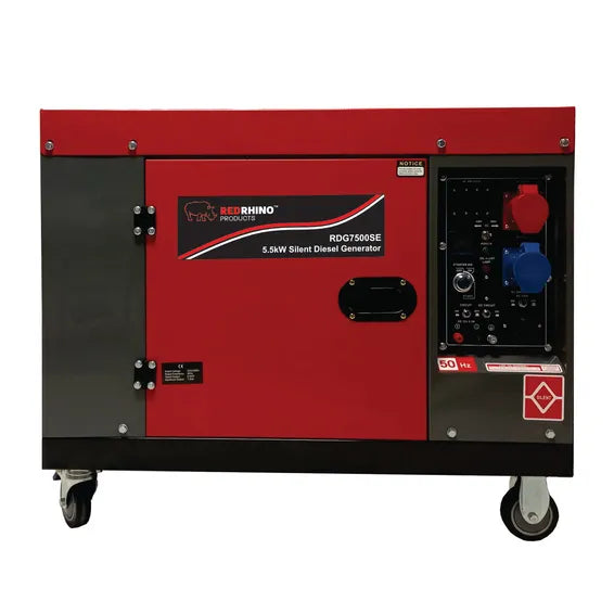 Red Rhino – 5.5kW Diesel Generator – 6.8KVA – Single phase / Three phase - Truly Solar