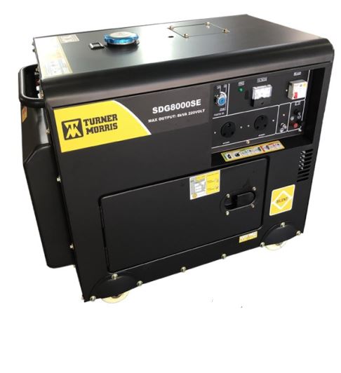 Turner & Morris Silent Diesel Generator – SDG8000SE 8KVA - Truly Solar