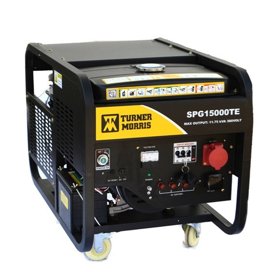 Turner Morris 11.75Kva Non Silent Petrol Generator 220V Open Frame Single Phase - Truly Solar