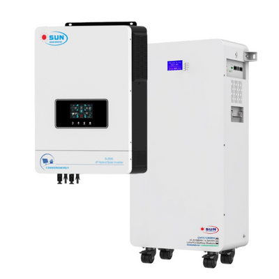 Sun Backup System – 10.2kw inverter and 14.34KWH Lithium Battery Combo
