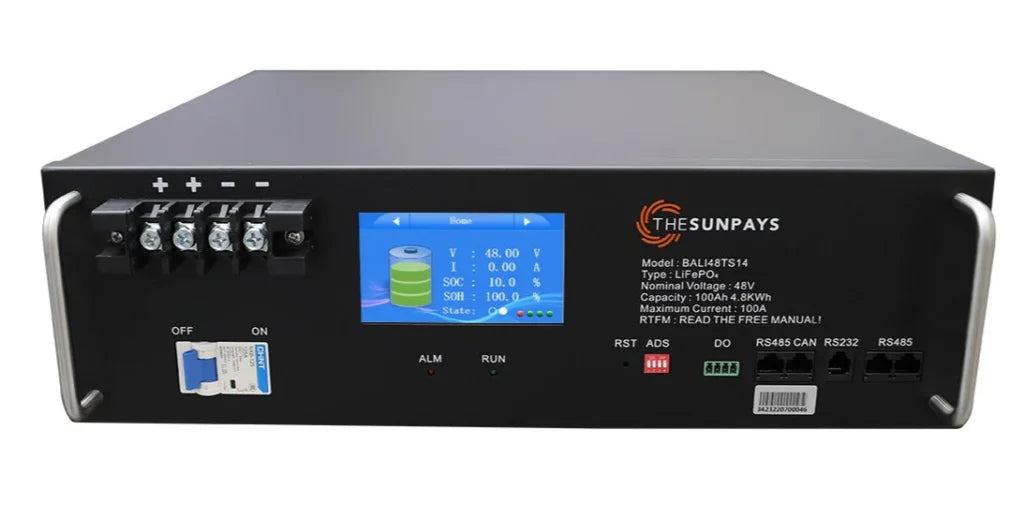 Solarix SunPays 48V 100Ah LiFePo4 Single Battery - Truly Solar
