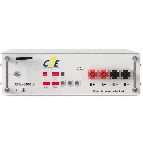 CFE Battery Lithium Ion 5.12kWh 51.2V 100Ah - Truly Solar