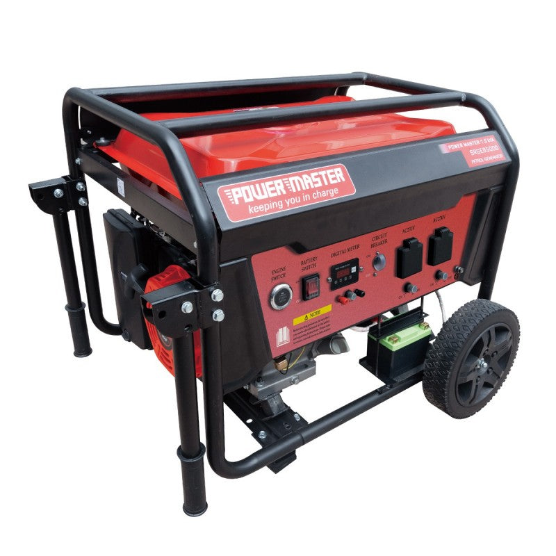 Powermaster Generator 7.5KVA Petrol Push Button St - Truly Solar