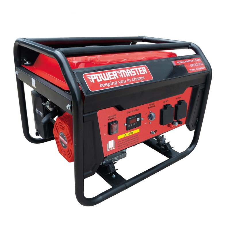Powermaster Generator 2.2KVA Petrol Manual Start - Truly Solar