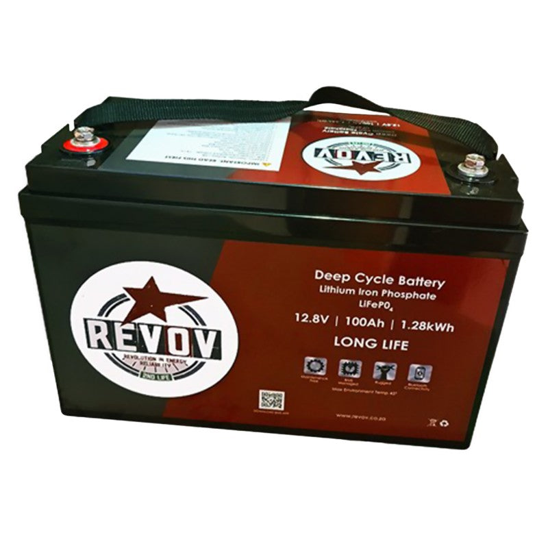 REVOV 100Ah 12.8V 12V Lithium-ion (LiFePO4) Battery – FIRST LIFE / 1.280kWh - Truly Solar